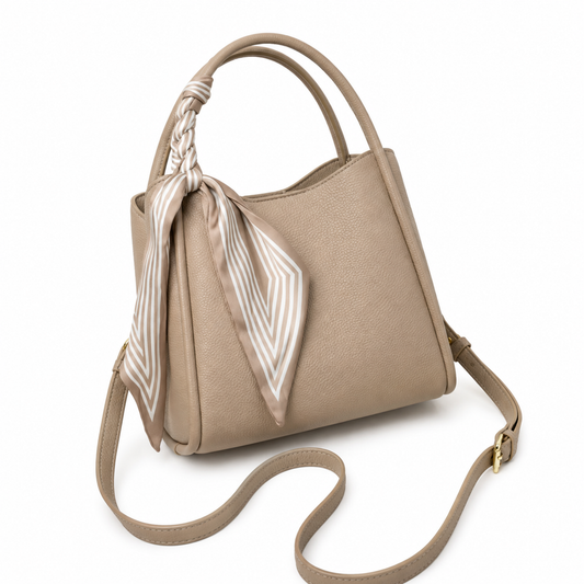 Damska Torebka Worek ze Skóry Naturalnej na Ramię Crossbody