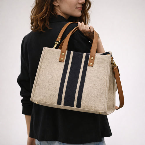 Torebka SIENA Shopper Damska Beżowa na Ramię i do Ręki z Zamkiem