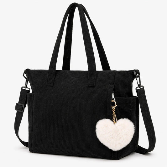 Torebka Miejska MILA Damska Czarna na Ramię i do Ręki z Zamkiem